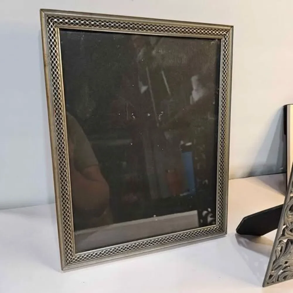 Assorted Silver Metal Picture Frames - Set of 3